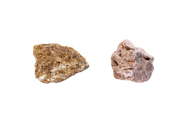 Stones isolated on white background