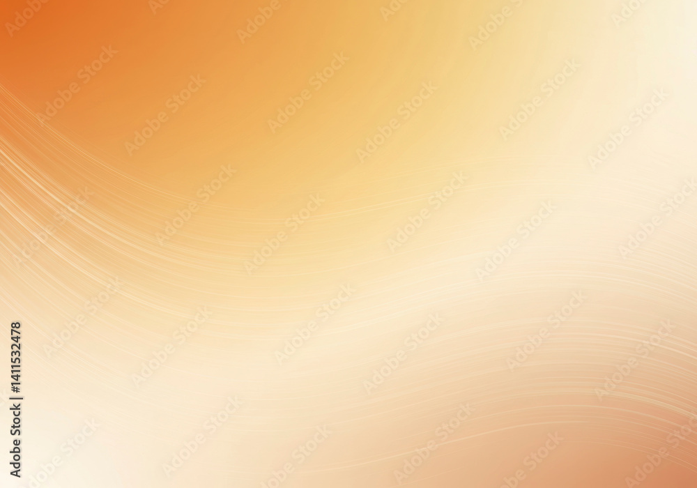 Poster abstract orange and beige wave background: soft gradient, elegant curves, subtle texture for website