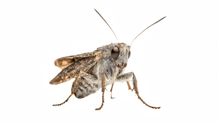 Fototapeta premium a close up of a moth on a transparent background, PNG image, PNG file, Generative art.