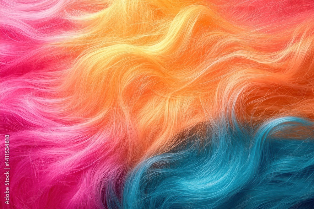 Poster vibrant textured waves showcasing dynamic colors perfect for modern backgrounds in creative design p