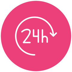 24 hours Icon