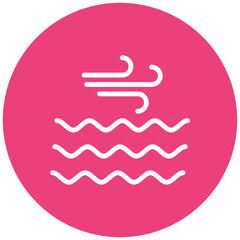 Wind Face Vector Icon