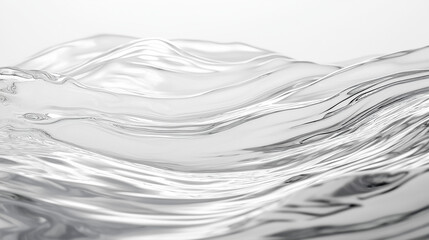 Abstract White Waves
