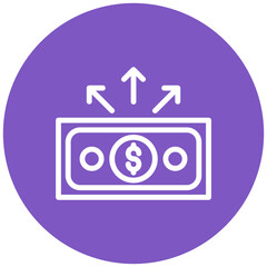 Cash Distribution Vector Icon