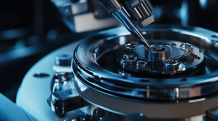 Engineer adjusting machinery settings on a lithium processing unit. Featuring equipment adjustment