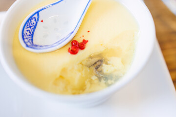 牡蠣の茶碗蒸し。
友だちの家で牡蠣づくしのディナーパーティー。
神奈川県横浜市2025年
