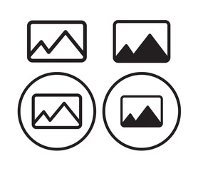 gallery icon icon set, image icon, picture symbol. Picture vector icon. photo gallery icon vector