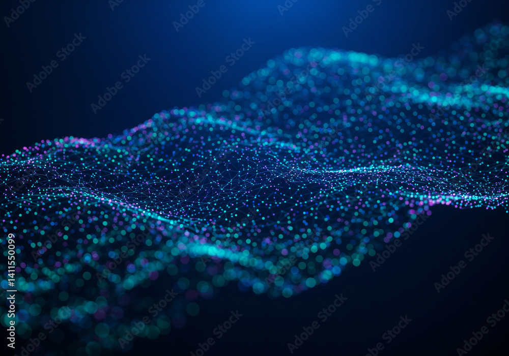 Poster abstract digital technology background . generative ai
