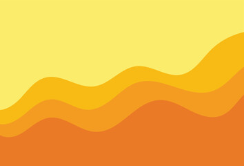 Minimalist abstract background with wavy orange color gradients creating a calming and modern design