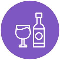 Italian Wine Bottle Icon