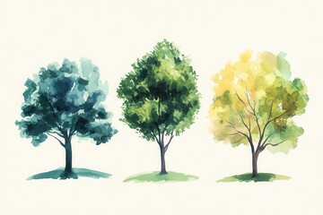 Hand-drawn tree illustrations for nature lovers and green design enthusiasts seeking unique visuals for eco-themed projects and creative storytelling