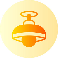 ceiling lamp gradient icon