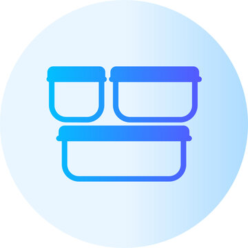 Tupperware gradient icon