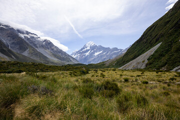 Mt. Cook from Hoover Valley Trail in New Zealand