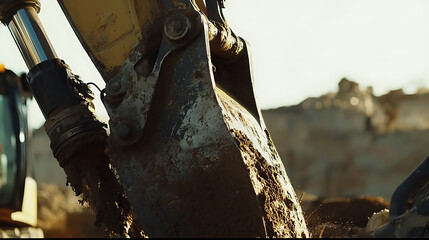 Heavy machinery operator driving a bulldozer on a construction site. Featuring earth-moving equipment