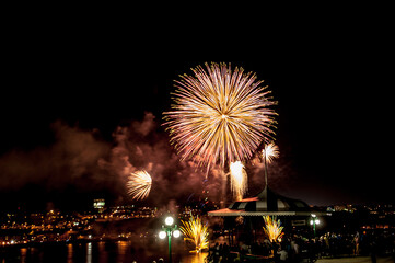 Fireworks over the St. Lawrence River