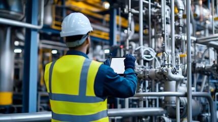 Engineer evaluating the efficiency of lithium extraction methods. Featuring method evaluation