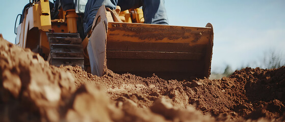 Heavy machinery operator operating a crane on construction site. Featuring crane operation and site lifting