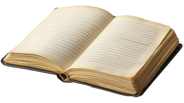 Personal Fitness Journal on transparent background