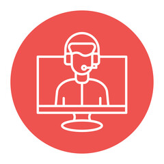 Online Call Center Icon