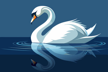 Fototapeta premium swans on the lake