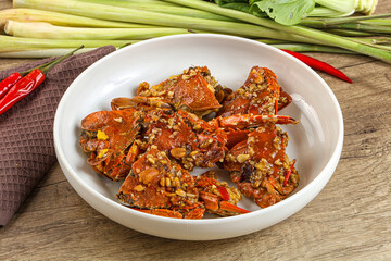 Steamed Spider crab Claws in tamatind sauce