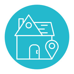 Obraz premium House Location Icon
