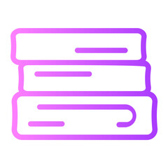 Fototapeta premium towel gradient icon