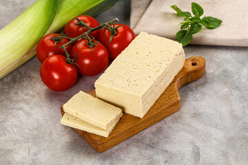 Soya vegan tofu cheese brick