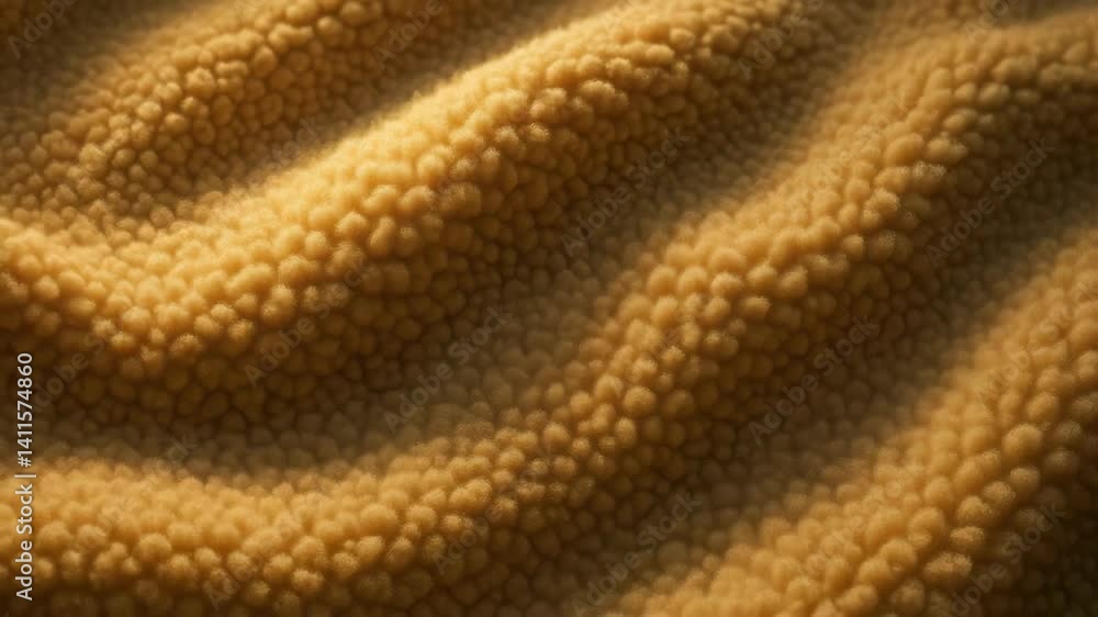 Poster soft textures and warm fabric patterns create cozy surface, perfect for close up views of laundry da