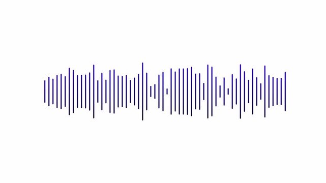 Sound Wave Animated   audio waveform spectrum animation, Visualization sound graphic element. audio visualizer on transparent background. audio bar, spectrum form