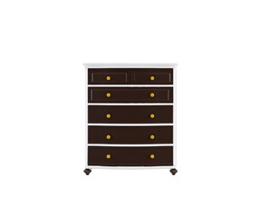 Modern Living Room Wooden Cabinet Isolated on Transparent Floor