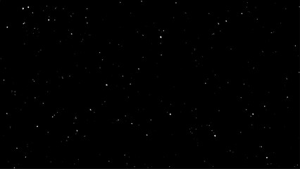 Snowfall on a black background.