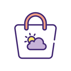 Shopping Bag Icon vector stock illustration