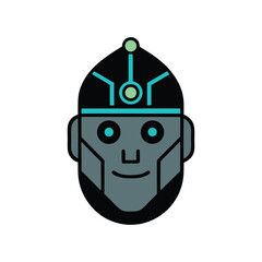 robot cyborg robot vector illustration