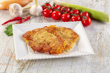 Golden fried potato pancake - Draniki