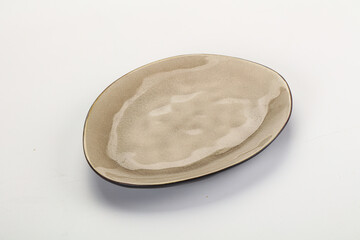 Empty clean color plate dishware