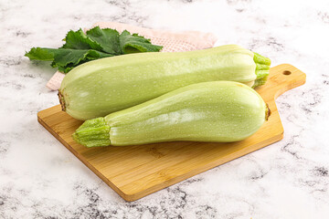 Raw frsh ripe zucchini vegetable