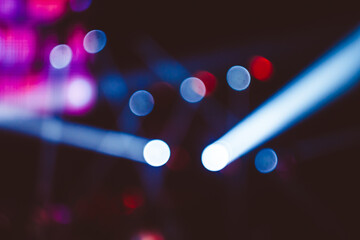 searchlights at a concert