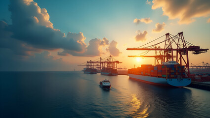 Naklejka premium Visualize Photo Stock Concepts: Impactful Imagery on Tariff Hikes, Rising Import Duties, Cost Adjustments, and Economic Market Transformations with Left-Side Space