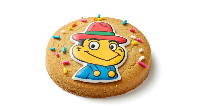 Joe frogger cookie white background