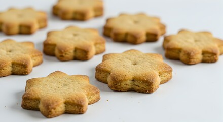 Spritzgeb ck cookie white background