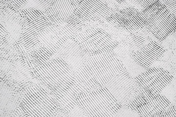 Decorative relief plaster wall with a unique pattern