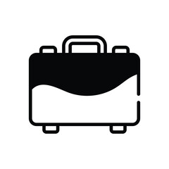 Suitcase  Icon vector stock illustration