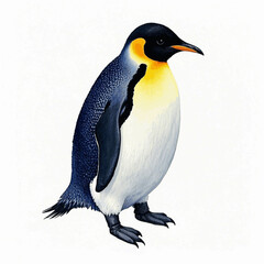 Tuxedo tides penguin isolated watercolor vector illustration svg