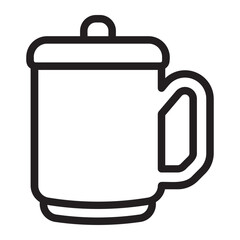 Mug line icon
