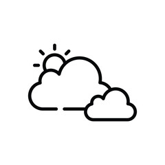 Cloudy Day Icon vector stock illustration