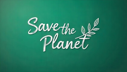 Fototapeta premium Act Today for Tomorrow: Embracing Environmental Care to Save the Planet