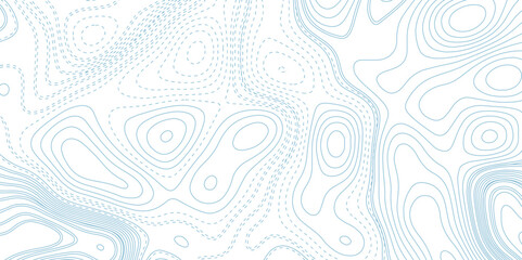 The stylized height of the topographic contour in lines and contours. The concept of a conditional geography scheme and the terrain path. Vector illustration.