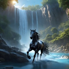 pegasus in the forest